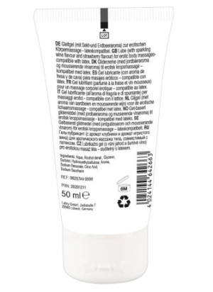 Erotic Massage Gel Sparkling Wine and Strawberry